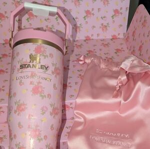 Stanley Pink IceFlow Flip Straw Tumbler 30 oz Loveshack Fancy